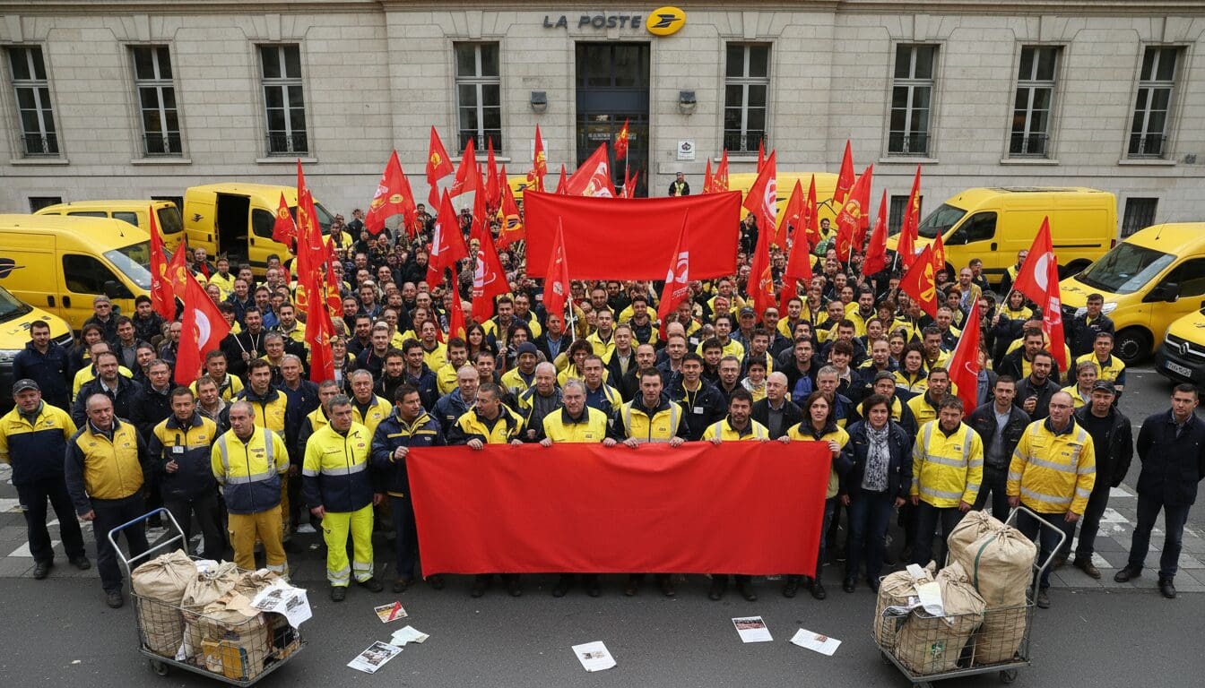 perturbations majeures chez la poste : un vaste mouvement de grève des salariés perturbe fortement les services et impacte les livraisons. suivez les dernières informations.
