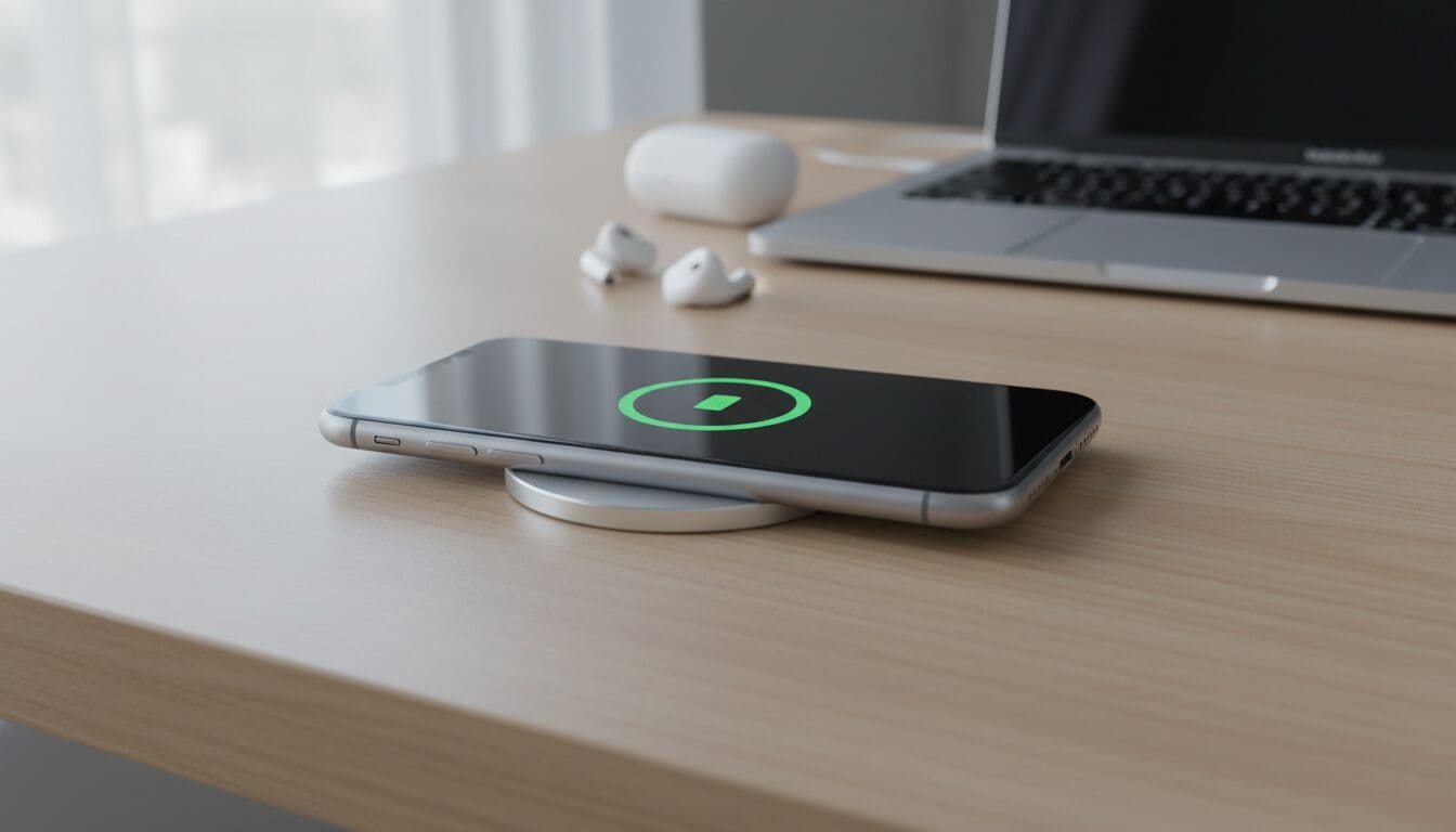 apple lance une mise à jour du firmware pour améliorer les performances et l'autonomie de la batterie magsafe de l'iphone air.