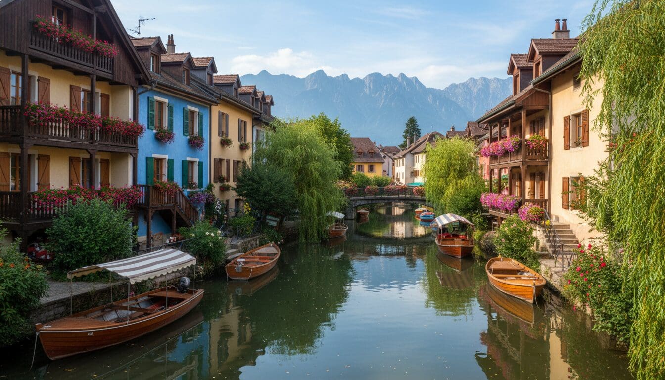 À seulement une heure d&rsquo;Annecy, découvrez le village charmeur connu comme la &lsquo;petite Venise de Savoie&rsquo;, un véritable trésor à explorer