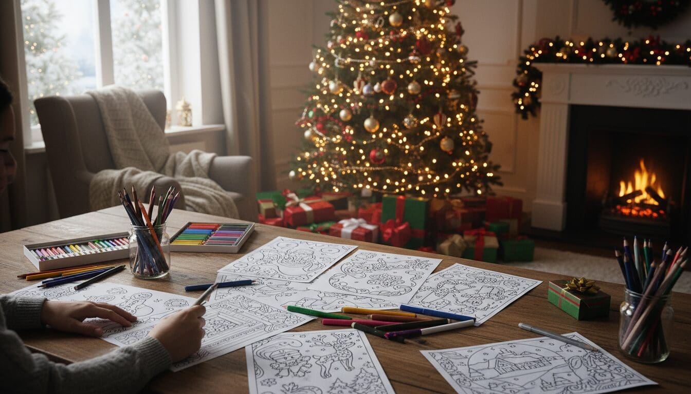 téléchargez gratuitement des coloriages magiques de noël adaptés aux enfants comme aux adultes pour des moments créatifs et festifs en famille.