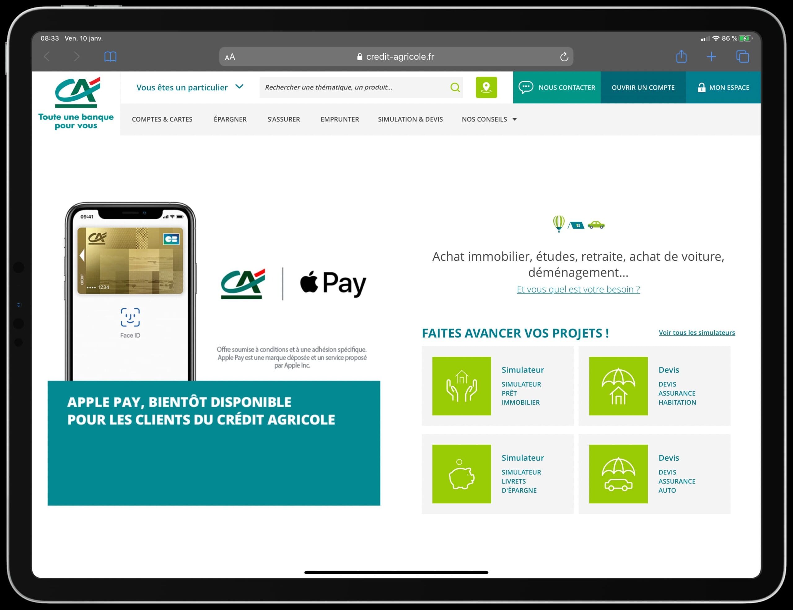 Crédit Agricole précipite la fin d&rsquo;Apple Pay en France avec le lancement de sa propre application